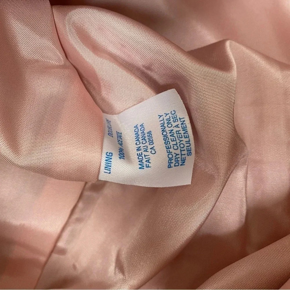 VINTAGE - Light Pink 1980’s Bohemian Danier Suede Leather Skirt - Picture 4 of 9